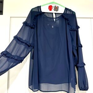 BODEN USA Navy Blouse - Size 14